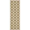 thumbnail image 1 of Safavieh Courtyard Green Indoor Outdoor Rug - Runner 2'3" x 6'7", 1 of 4