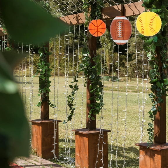 WRITWAA Assorted Color Sports Ball Lanterns for Outdoor Decor