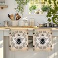 thumbnail image 4 of Vintage Bees Crowns Kitchen Towels Set of 2, Rustic Leaves Rings Brown Gradient Absorbent Dish Towels for Kitchen, Microfiber Hand Towel, Quick Drying Tea Towel for Cleaning Decorative Dishcloths, 4 of 7