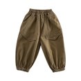 thumbnail image 1 of Children'S Fashionable Leggings 2025 Spring And Autumn New Solid Color Pants Boys Spring Loose Casual Pants, 1 of 5