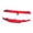Red, variant on Milaget RC Car Front and Rear Bumper Accessory Metal Bumper for RC Crawler Car Truck Silver