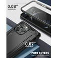 thumbnail image 4 of Clayco Xenon Series Case for iPhone 13 Pro Max 6.7"(2021 Release), [Built-in Screen Protector] Full-Body Rugged iPhone 13 Pro Max Cover (Black), 4 of 7