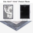 thumbnail image 4 of Marco de fotos JDZIVTOP, 33 x 43 cm, decoración de pared azul rústico, 4 of 6