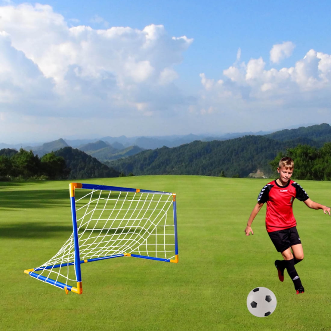 118cm Large Size Children Football Net Door Sports Toys Set with Soccer