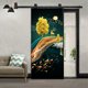 thumbnail image 5 of (77x200cm,H) Etiqueta de la puerta Efecto Trompe l'oeil 3D Interior PVC Pegatinas de pared para decoración de la pared Sala de estar Cocina Dormitorio Baño Papel pintado Rojo Verde RV1016-0122908FYD, 5 of 5