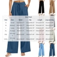 thumbnail image 4 of Plus Size Pants for Women Wide Leg High Waisted Casual Oversized Pants Women with Pockets S-3XL, 4 of 7