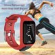 thumbnail image 2 of Cateissary Reemplazo de correa de reloj de silicona para Smart Wristband correa de para 2 3/Runner 2 3/Spark 3/Adventurer Relojes inteligentes rojo, 2 of 6