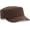 Coffee, variant on Adjustable Unisex Flat Top Twill Classical Baseball Cap Military Hat 22-23.6 in Cadet Cap