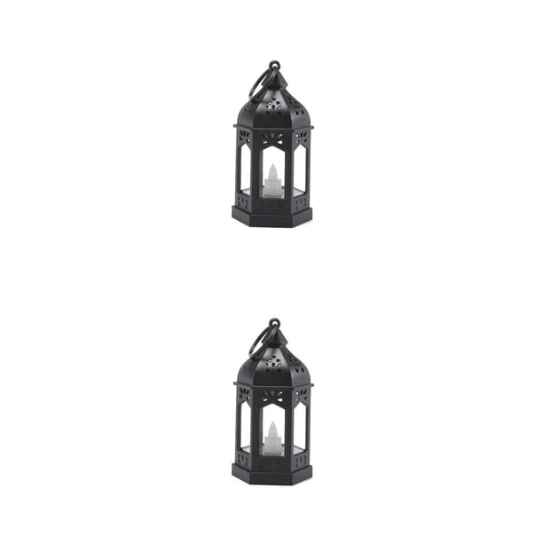 Wosthever Home Decor European Style Festival Ornament Multipurpose Supplies Decorative Craftsmanship Household Party Accessories Lamp Negro 2piezas Wosthever CBP445723