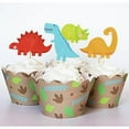 thumbnail image 1 of 24 Dinosaur Cupcake Toppers + 24 Wrappers - Red Fox Tail, 1 of 4