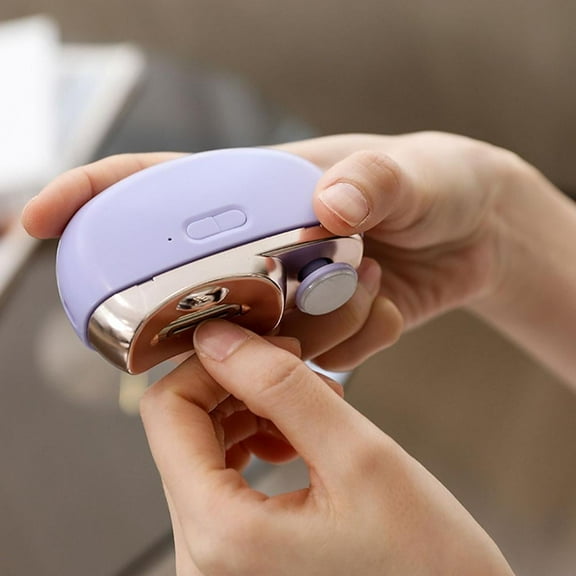 SUKVPSI 3-in-1 Electric Nail Clipper - USB Rechargeable with Polish & Light for Easy Nail Care