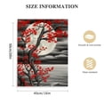 thumbnail image 2 of Nawypu  Red Flower Tree Wall Art for Bedroom Cherry Blossom Tree in Full Moon Night Landscape Canvas Prints Artwork for Home Wall Decoration Ready to Hang Vertical, 2 of 5