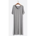 thumbnail image 2 of Richie House Nightgowns for Women Sleepshirt Short Sleeve Pajama Shirt Soft Sleep Midcalf Dress RHW4041, 2 of 7