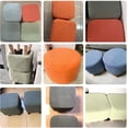 thumbnail image 4 of Ottoman Covers Slipcovers Square Ottoman Footstool Cover Protector with Elastic Bottom, Colour 1, 4 of 8