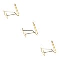 thumbnail image 2 of kurtrusly Contemporary Iron Ores Stone Display Stand Chic Rock Holder Base Home Office Decor Golden L 3Set, 2 of 6