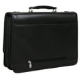 thumbnail image 4 of Mcklein 4U0006 15.6 in. Lexington Leather Flapover Double Compartment Briefcase, 4 of 5
