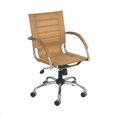 thumbnail image 1 of Safco Flaunt Managers Office Chair Camel Micro Fiber in Camel, 1 of 1