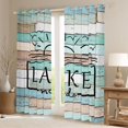 thumbnail image 2 of Homewish Vintage Cottage Curtains Pack of 2 (42x84 Each) for Teens Boys Girls,Lake House Curtains Blackout,Lodge Cabin Bedroom Curtains,Luxury Bedroom Decor, 2 of 6