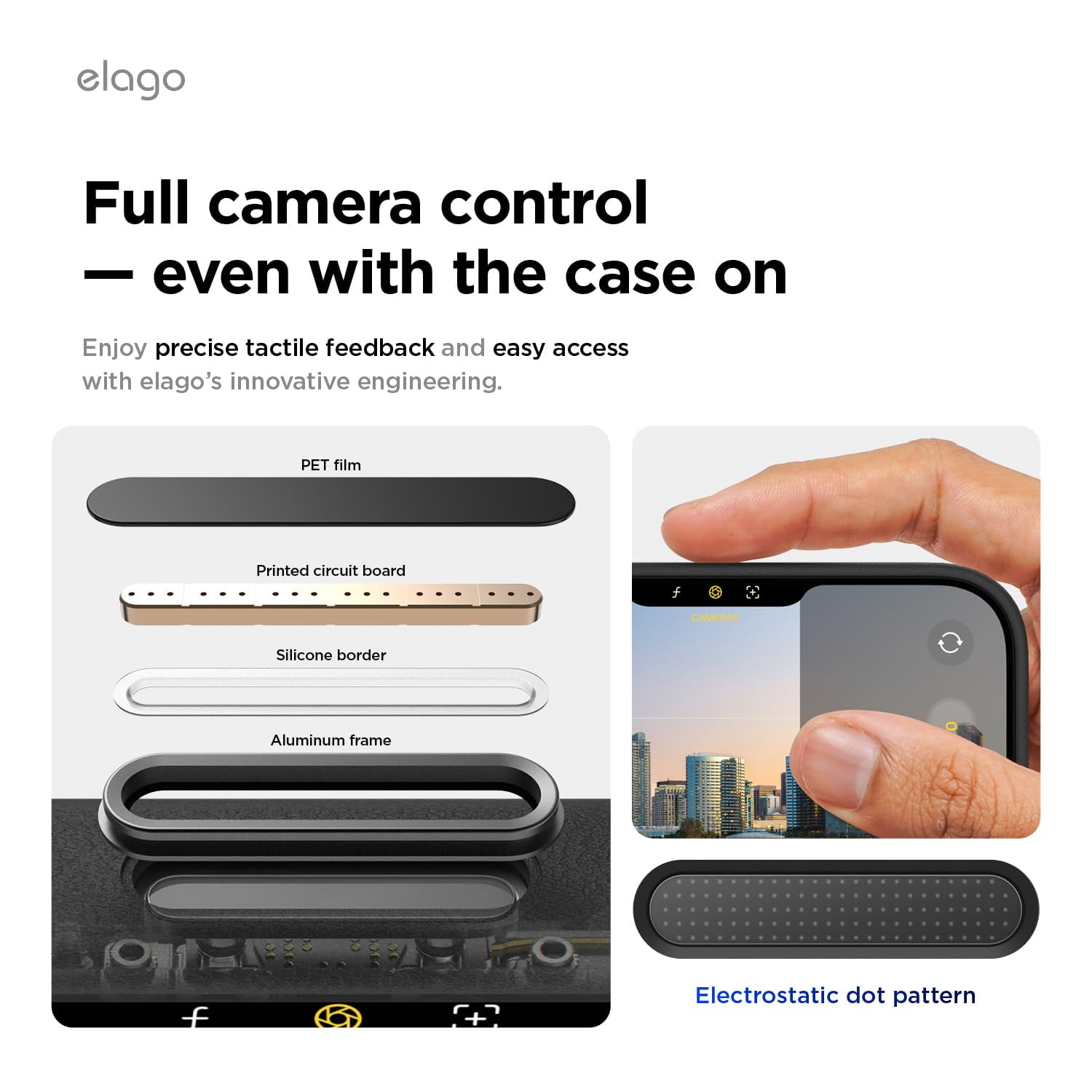 elago Magnetic Leather Case Compatible with iPhone 17 Pro Case, All MagSafe Accessories, 6.3 inch - Built-in Magnets, Durable Vegan Leather, Shockproof, Water-Resistant [Black]