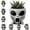 C2-C, variant on Fun Alien-Faced Planter Novelty Alien Head Resin Face Flower Pot Indoor Succulent Cactus Planter Ornament Perfect Mother's Day Holiday Gift for Gardening Lovers,D