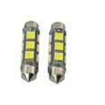 thumbnail image 2 of Rebaydo 2pcs Festoon 3 Watt 6 Volt DC 12 SMD 1 3/4 Inches or 43mm (Color:Red;), 2 of 3