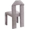 thumbnail image 6 of Maklaine Modern Gray Chenille Fabric Dining Chair (Set of 2), 6 of 7