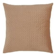 thumbnail image 4 of Fennco Styles Pinsonic Velvet Decorative Throw Pillow 22" W x 22" L - Beige Square Cushion for Home, Couch, Bedroom, Living Room and Office Décor, 4 of 4