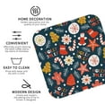 thumbnail image 4 of Balery 4 Pcs Holiday Christmas Cookiesleather Coasters Set, Drink Table Cup Coasters For Living Room Kitchen Coffee Decor, 4 of 9