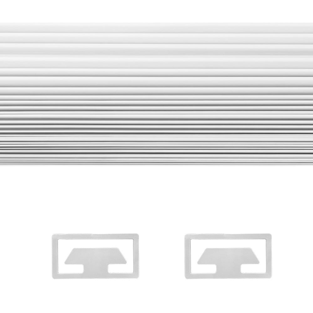 Cut-to-size Cordless Temporary Paper Pleated Shade Light Filtering 36 W x 72 H Inches