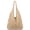 Khaki, variant on Women’s Large Openwork Crochet Tote Bag, Soft Knit Open Top Boho Handbag for Summer Beach Vacation Resort Daily Use