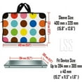 thumbnail image 3 of LSS 15-15.6 inch Neoprene Laptop Sleeve Bag Carrying Case with Handle and Adjustable Shoulder Strap - Polka Dots, 3 of 3