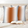 thumbnail image 4 of Pack of 2 Outdoor Pillow Covers 20x20 Inch Waterproof Gray Orange Throw Pillow Covers,Decorative Couch Pillow Shams Protectors Modern Gradient Geometric Pillowcases Cushion Covers for Patio Garden, 4 of 8