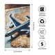thumbnail image 2 of Balery Airplane World Map Adventure Toalla de Microfibra Premium con Estampado – 27.5x16 pulgadas, Alta Absorción, Suave y Aterciopelada, Secado Rápido, 2 of 6