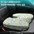 thumbnail image 4 of Premium Floral Pattern Memory Foam Seat Cushion Ergonomic Chair Pad for Office Chair, Car, Airplane & Bleachers Sciatica, Tailbone Hip & Back Pain Relief - Chair Cushion for Long Office Workers., 4 of 5