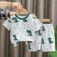 thumbnail image 2 of YunPes Children's Leisure Sports Suit Spring Summer and Autumn Comfortable and Fashionable Short Sleeved T Shorts Two Piece Suit, 2 of 6