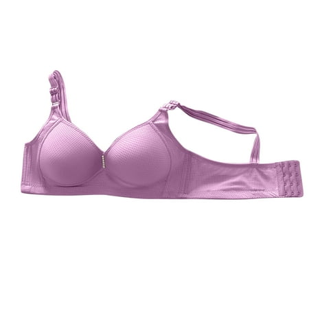 

Odeerbi Nursing Bras for Women Sexy Lingerie Without Steel Rings Large Size Bras Purple