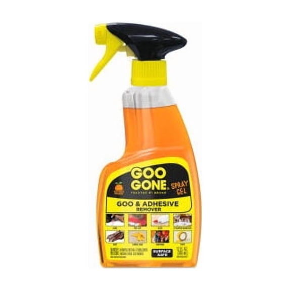 (6 pack) Goo Gone Sticky Adhesive Remover, Spray Gel, Orange Citrus Scent, 12 Fl Oz.
