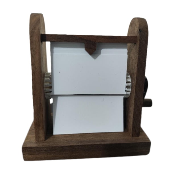Marco de Fotos Flipbook Marco Libro de Imágenes Giratorio Caja de Madera Álbum Manual para Recuerdos Adecuado para Regalo Decoración del