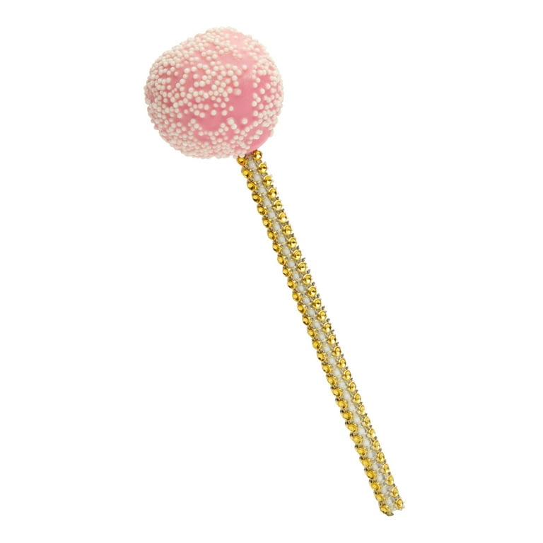 JOERSH 30Pcs Jeweled Candy Apple Sticks, Gold Bling Rhinestone