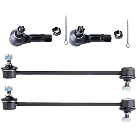 CCIYU Outer Tie Rod Ends Front Sway Bar End Links Compatible fit for 2000-2001 for Mazda MPV 2001-2003 for Mazda Protege 2002-2003 for Mazda Protege5 4pcs Suspension Kit