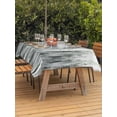 thumbnail image 2 of Outdoor Tablecloth with Umbrella Hole and Zipper, Sage Green Grey Vintage Rectangle Table Cloth 54x80 Inch Waterproof Tablecloth, Retro Abstract Art Picnic Table Cover for Patio Camping, 2 of 7