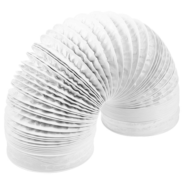FUTUREORYY Lot de 1 Tuyau d'Échappement Flexible en Aluminium Blanc pour Cheminée et Ventilation 2m