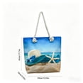thumbnail image 6 of Guodhu waterproof and sandproof beach bags,Large Canvas Beach Tote Bag for Women with Rope Handle, Waterproof Sandproof Summer Travel Bag for Vacation Pool Gym,travel beach bag(E), 6 of 6
