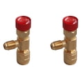 thumbnail image 1 of 2X R22 R410 AC Valve 1/4 Inch Filler Joint A/C Refrigerant Valve Air Conditioning Repair and Fluoride Safety Adapter A, 1 of 8