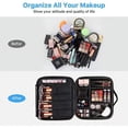 thumbnail image 4 of Bolsa de maquillaje de viaje, bolsas de cosméticos grandes, estuche organizador de cosméticos profesional, estuches de tren para artista de maquillaje, estuches de tocador impermeables, 4 of 5