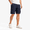 5# Navy, variant on Cargo Shorts Mens Knee Length Camo Casual Classic Relaxed Fit Drawstring Waist with Pockets Khaki M