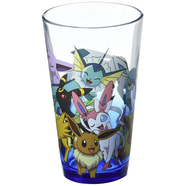 Pokemon Eevee Evolution Drinking Pint Glass Officially Licensed