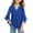 Blue, variant on Girls Shirts Fashion V Neck 3/4 Sleeve Pullover Tops Casual Tulle Shirt Clothes for Girls Size 3-14