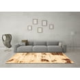 thumbnail image 3 of Ahgly Company Indoor Rectangle Oriental Orange Modern Area Rugs, 8' x 10', 3 of 4