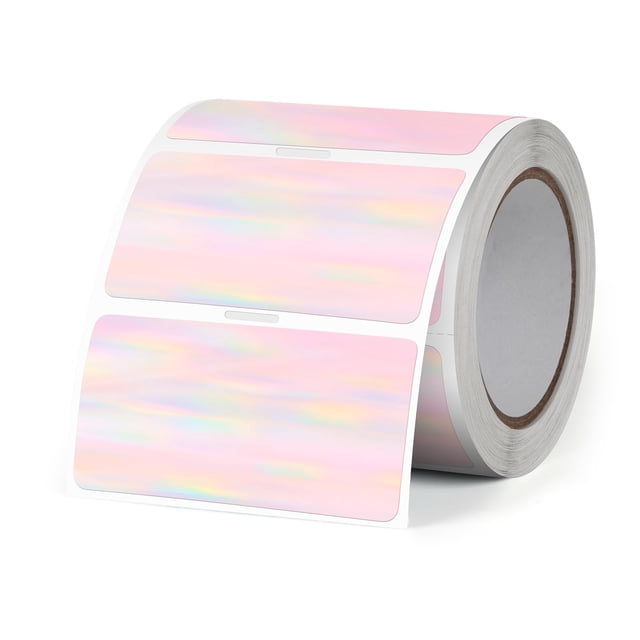 Etiquetas térmicas holográficas FINDAT, 5 x 2,5 cm, impermeables, 300 unidades